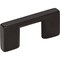 Jeffrey Alexander 32 mm Center-to-Center Matte Black Square Sutton Cabinet Bar Pull 635-32MB - alternate 1